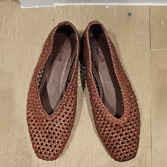 Madewell Woven Brown Flats - Picture 2 of 4